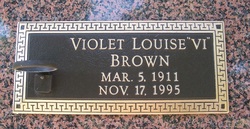 Violet Louise “Vi” <I>Peterson</I> Brown 