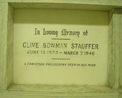 Clive Bowman Stauffer 