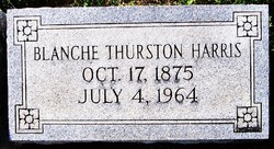 Blanche <I>Thurston</I> Harris 
