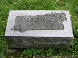 Jane <I>Bornt</I> Akin 
