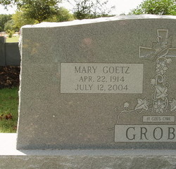 Mary <I>Goetz</I> Groba 