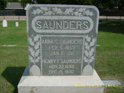 Anna Sophia <I>Simson</I> Saunders 