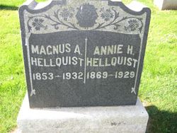 Annie H <I>Holmes</I> Hellquist 