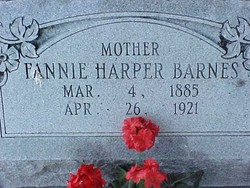 Fannie <I>Harper</I> Barnes 