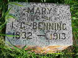 Mary <I>Bryan</I> Benning 