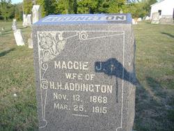 Maggie J <I>Sharp</I> Addington 