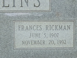 Frances Marilyn <I>Rickman</I> Collins 