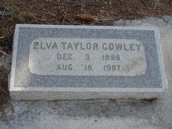Elva Eleanor <I>Taylor</I> Cowley 