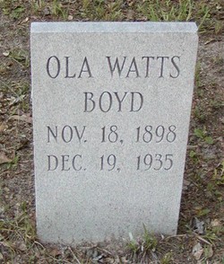 Ola <I>Watts</I> Boyd 