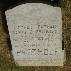 Sarah Elizabeth <I>Willoughby</I> Bertholf 