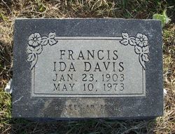 Frances Ida <I>Barton</I> Davis 