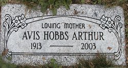 Avis <I>Hobbs</I> Arthur 