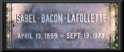 Isabel Lyman <I>Bacon</I> La Follette 
