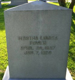 Martha Louisa <I>Evans</I> Power 