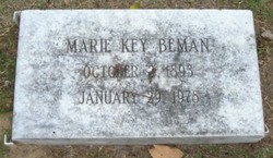 Marie Elizabeth <I>Key</I> Beman 