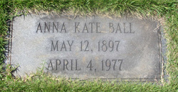 Anna Katie “Annie” <I>Bailey</I> Ball 