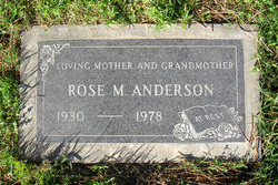 Rose Marie <I>Fuller</I> Anderson 