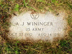 A. J. “Speck” Wininger 