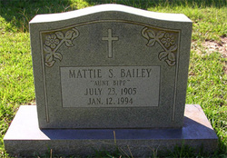 Mattie Mae “Bipp” <I>Sutton</I> Bailey 