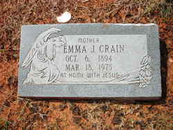 Emma Jane <I>Ivie</I> Crain 