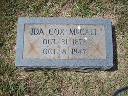 Ida Henderson <I>Cox</I> McCall 