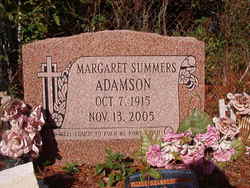Margaret <I>Summers</I> Adamson 