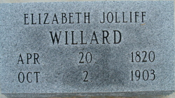 Elizabeth “Betsy” <I>Jolliff</I> Willard 
