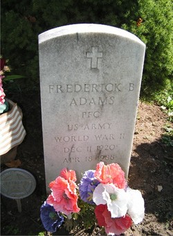 PFC Frederick B Adams 