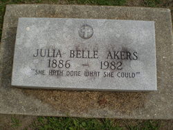 Julia Belle <I>Cecil</I> Akers 