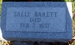 Sarah “Sally” <I>Barrett</I> Alger 