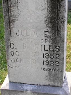 Julia Elizabeth Ann <I>Morton</I> Mills 
