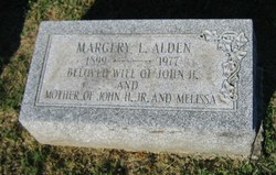 Margaret Catherine “Margery” <I>Laub</I> Alden 