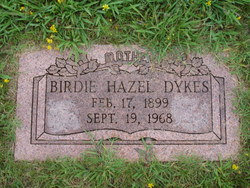 Birdie Hazel <I>Baker</I> Dykes 