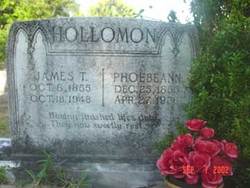 Phoebe Ann Rosette <I>Braddy</I> Hollomon 