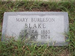Mary <I>Burleson</I> Blake 