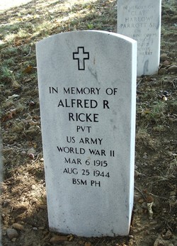 PVT Alfred Russel Ricke 