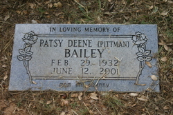 Patsy Deene <I>Pittman</I> Bailey 