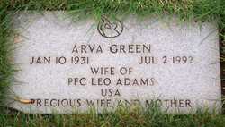 Arva Blanch <I>Green</I> Adams 