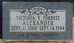Victoria Virginia <I>Forrest</I> Alexander 