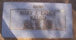 Mary Elizabeth “Lizzie” <I>LaHue</I> Kelso 