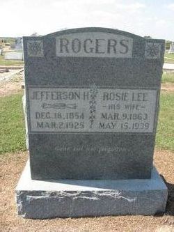 Rosie Lee <I>Wilburn</I> Rogers 