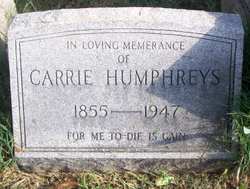 Caroline Meriwether “Carrie” Humphreys 