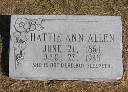 Hattie Ann <I>McDaniel</I> Allen 