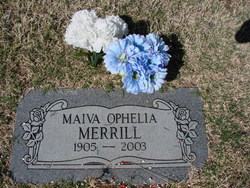 Maiva Ophelia <I>Ballinger</I> Merrill 