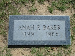 Anah P. <I>Potter</I> Baker 