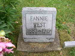 Fannie Rebecca <I>Vaughn</I> West 