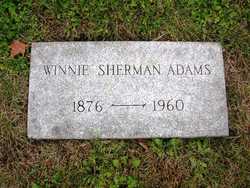 Winnie Marion <I>Sherman</I> Adams 
