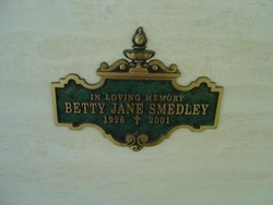 Betty Jane <I>Sitton</I> Smedley 