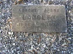 Mary Lorene <I>Adcox</I> Langley 