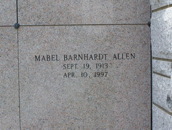 Mabel Inez <I>Barnhardt</I> Allen 
